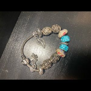 Authentic Pandora snake chain bracelet 7”